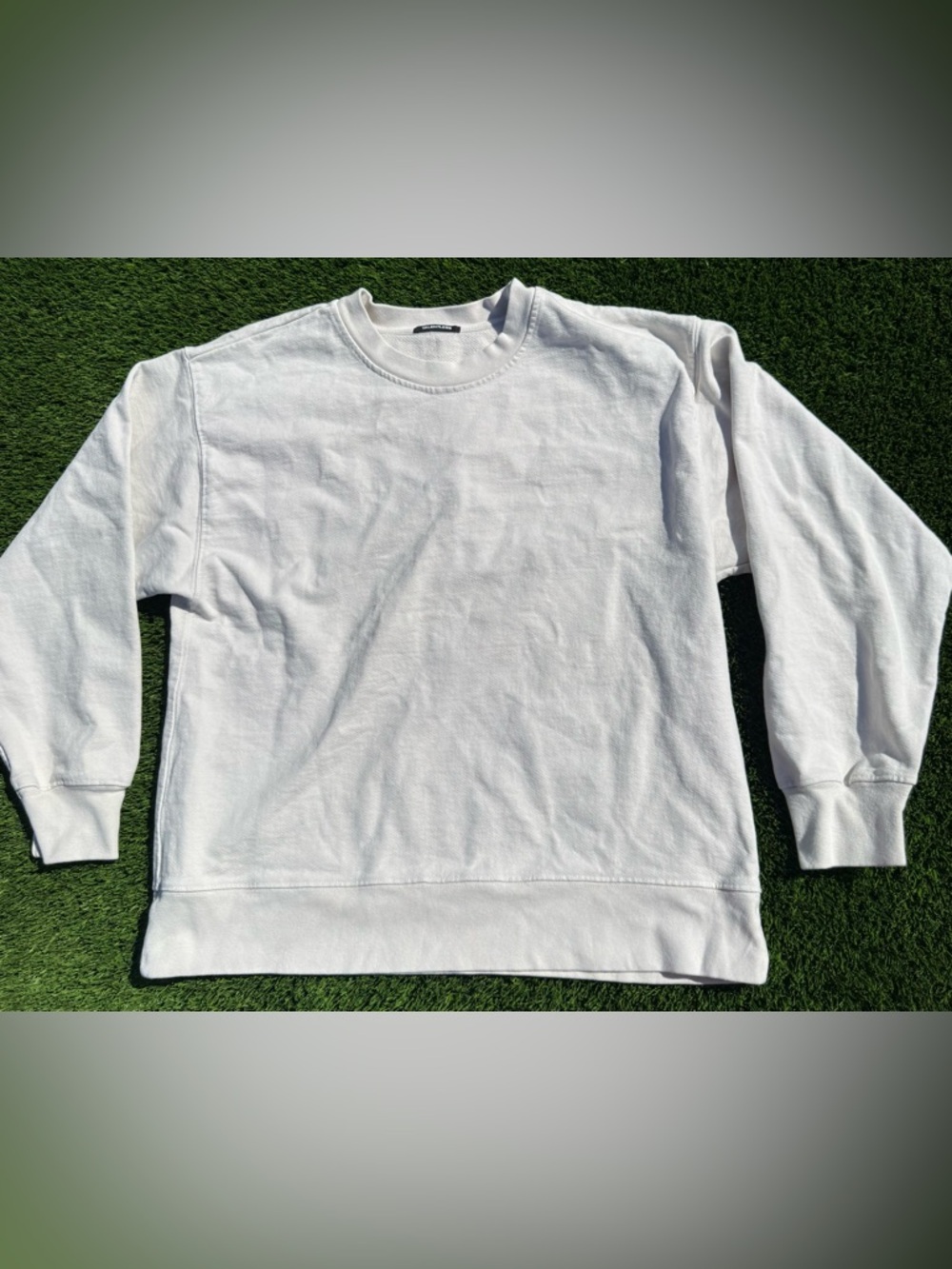 TALENTLESS cream men’s  Crewneck Sweatshirt